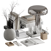 Decorative set with Mushroom Table Lamp