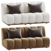 Granvia Ecru Boucle Modular Sofa 2 Seat