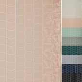 Коллекция настенной плитки Equipe Wave, 9 colors
