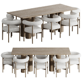 Table with chairs PILONI by Vulpe Home