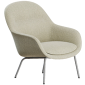 Fiber Lounge Armchair Metal by Muuto