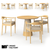 (OM)Столовая группа VOLAN FABRIC+HUG  от MANO FACTORY