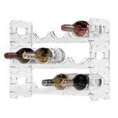 CB2 CLEAR WINE RACK bottle rack