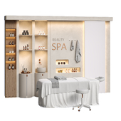 Spa with massage table and accessories P02