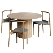 Table Hill-1, round, Divan.ru and Chair WOX SOFT, PREMIER GROUP (3 options)