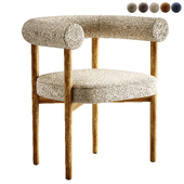 Mazz Boucle Dining Chair by Leanne Ford