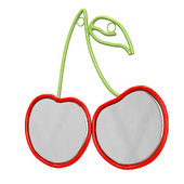 Cherry Wire Wall Mirror