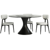 Leosa table and Lazio chair by HPDECOR