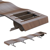 Onda bench by Jorge Zalszupin