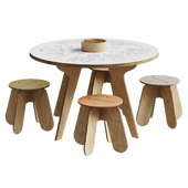 Drawing Table and Stool Set, Babai Toys, Smallable