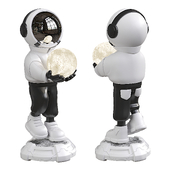 Sculpture Art Astronaut Statue Lamp