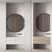 546 bathroom furniture 13 niche zone with round mirror