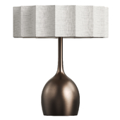 Viotti - bronze and linen table lamp