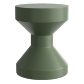 Beta Shaped Green Side Table