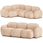 Диван из велюра Macy Modular Sofa