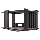 Garden Gazebo Metal Column 8