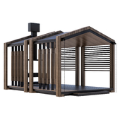 Garden Gazebo Wood 9