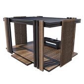 Garden Gazebo Wood 10