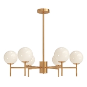 Valentina Modern Ball Glass Metal Chandelier