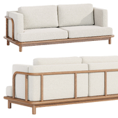 Gartensofa Turqueta aus massivem Teakholz