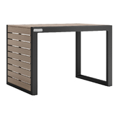 Alfresco Black Outdoor Side Table | Crate and barrel