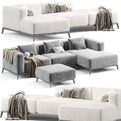 Vankov Plaid Sectional Sofa