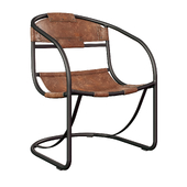 Стул Retro Round Back Leather Lounger Dimond Home
