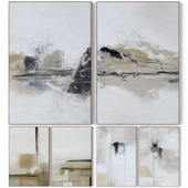 Set of six large wall paintings 3317