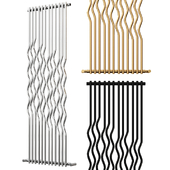 RIO Glossy steel decorative radiator by Cordivari Design