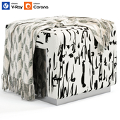 Chrom Liki Pouf By Buro Art