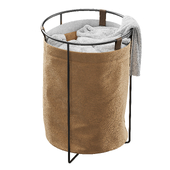 Ochre Linen Laundry Basket