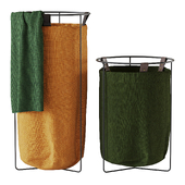 Ochre Linen Laundry Basket