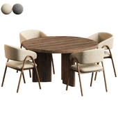 Clip Chair and Round Dining Table