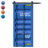 Shipping container door