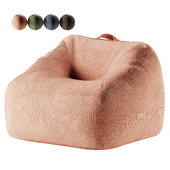 Terracotta Velvet Corduroy Kids Lounge Chair