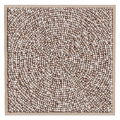 Handcrafted Clay Bead Mandala Art - Natural by RH Baby&Child