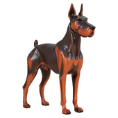 Doberman Dog Scupture