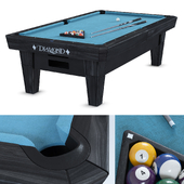 The Diamond 8" PRO-AM billiard table