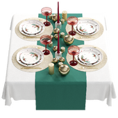 Новогодняя сервировка стола KuchenLand
