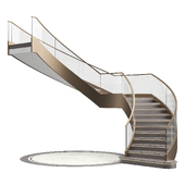 Luxury spiral staircase