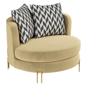 Golden Viena armchair