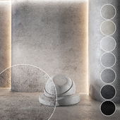 Decorative plaster | Concrete set (seamless) | 44