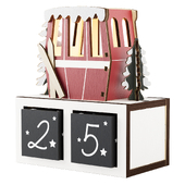 Skier Gondola Advent Calendar