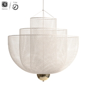 Gold Metal Mesh Chandelier Ceiling Lights