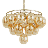 Gold Bulb Cluster Chandelier