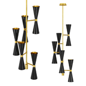 Kalco Milo 10 Light Foyer Chandelier
