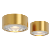 Modern Cylindrical Brass Ceiling Light
