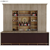 Drink bar with wooden set 476