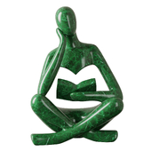 Bookshelf Decor Thinker Statue