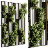Wooden planks and vertical garden 15